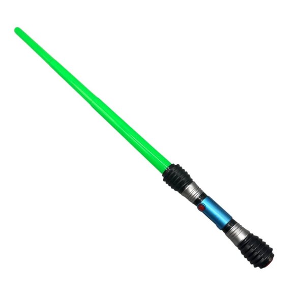 Green Lightsaber Toy With Sound & Light Effects retractable 32" READ - Picture 1 of 5